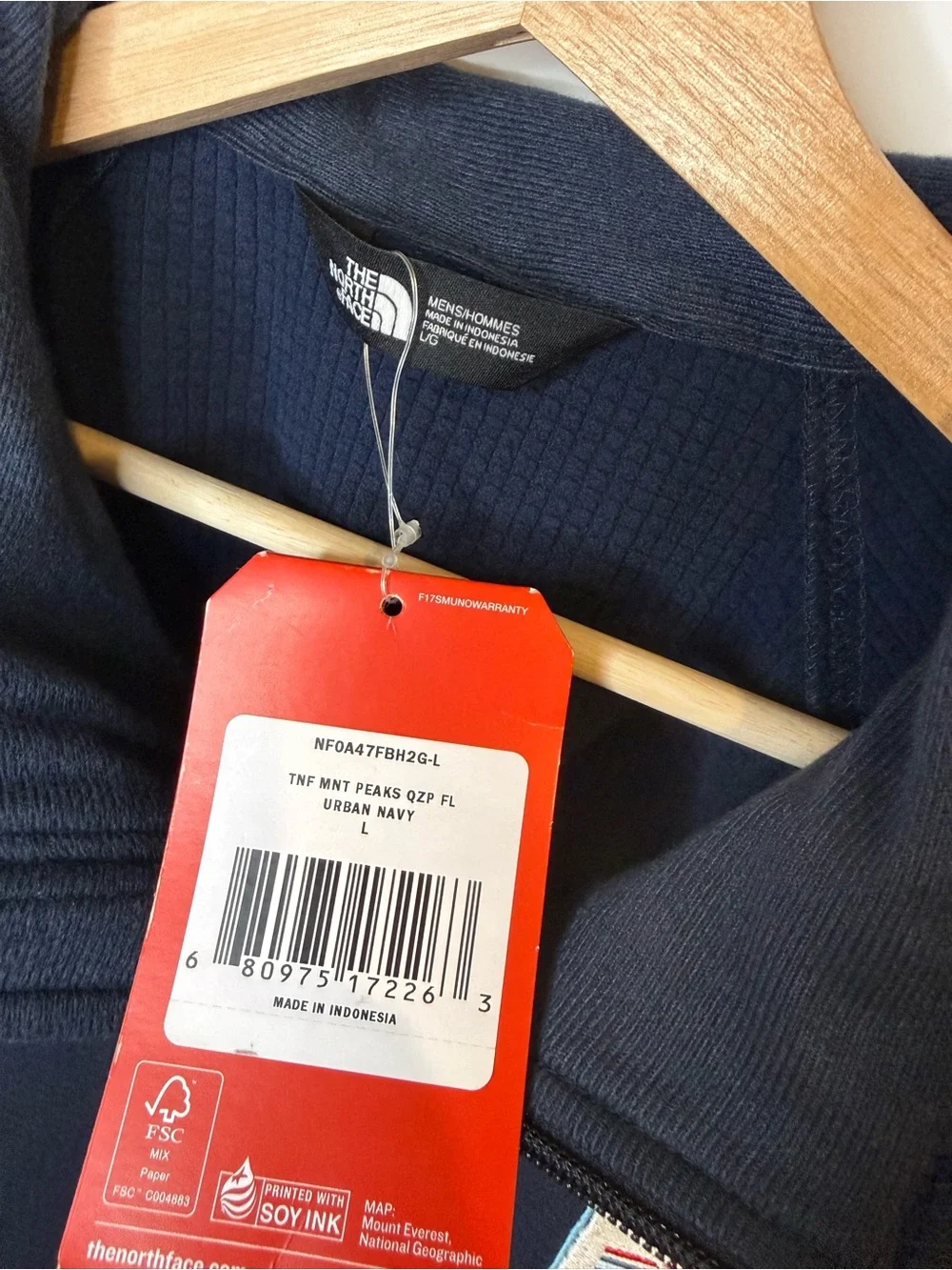 The North Face Navy Men's Quarter-Zip Pullover